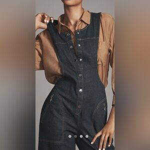 Maeve button front jumpsuit